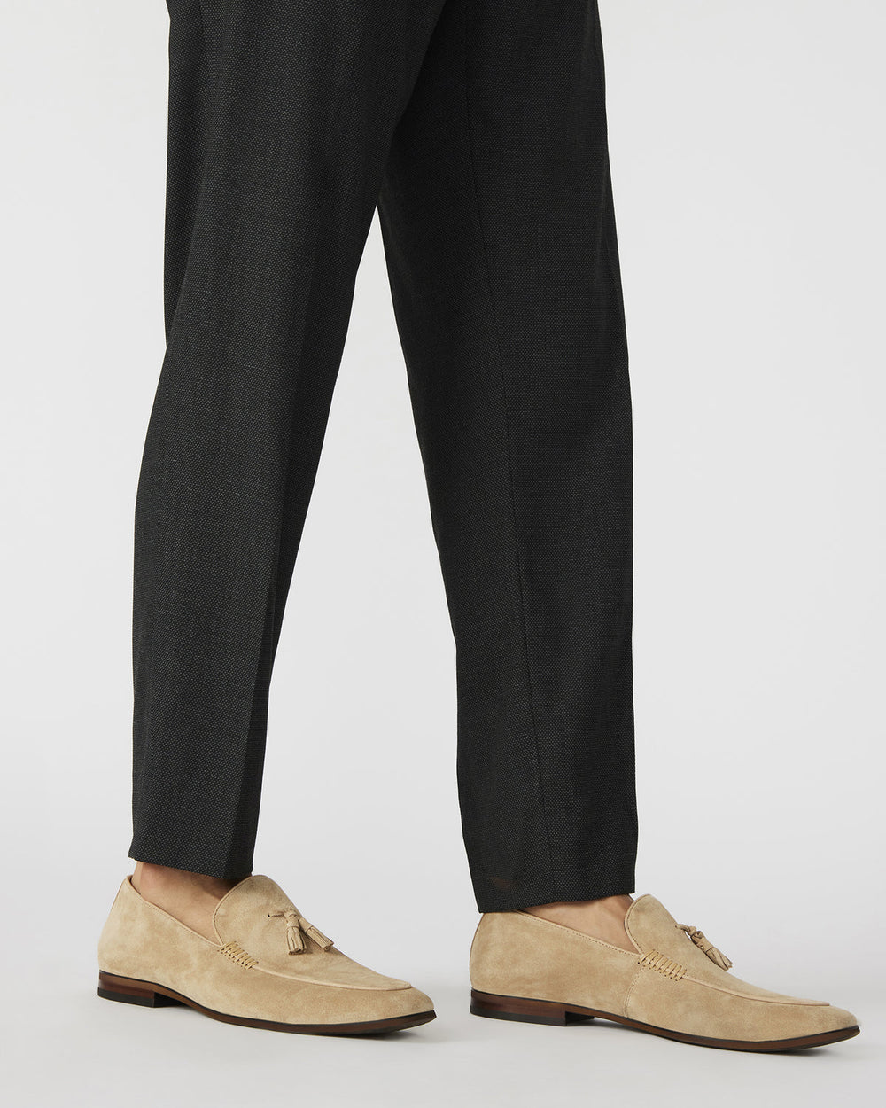 ONDRE Sand Suede Tassel Slip-On Men's Loafer