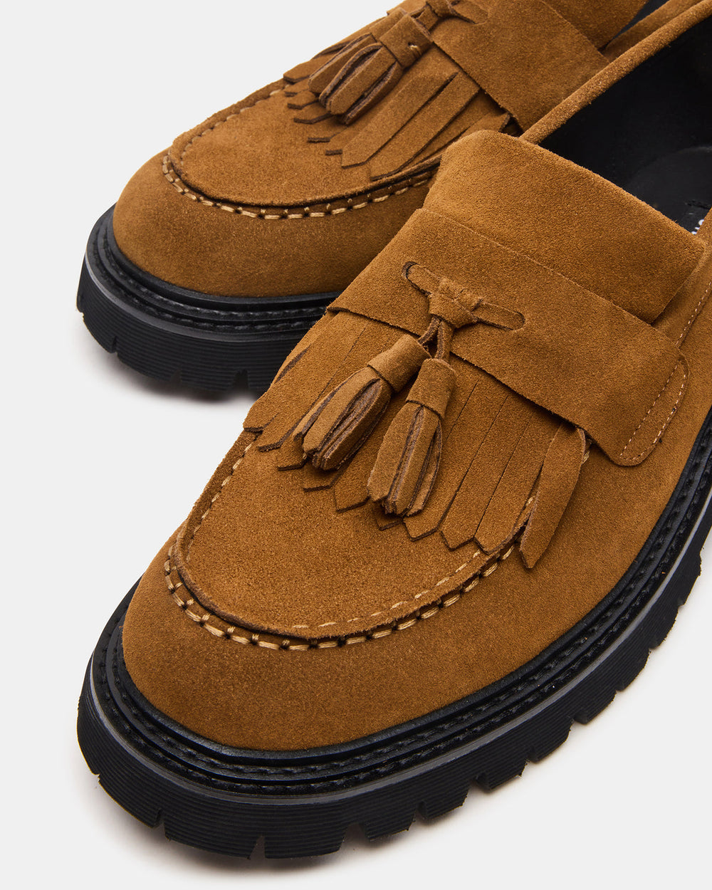 ZEV Tan Suede Lug Sole Dress Men's Loafer