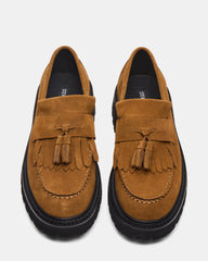 ZEV Tan Suede Lug Sole Dress Men's Loafer