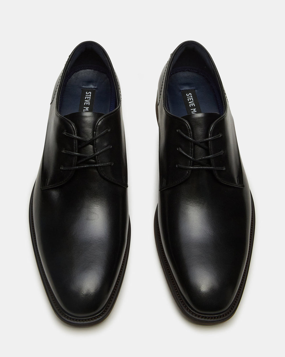 LELAND Black Leather Lace-Up Men's Dress Shoe