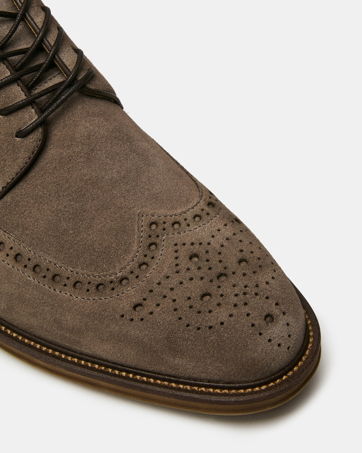 ESTEBAN Grey Lace-Up Perforated Oxford Men's Dress Shoe