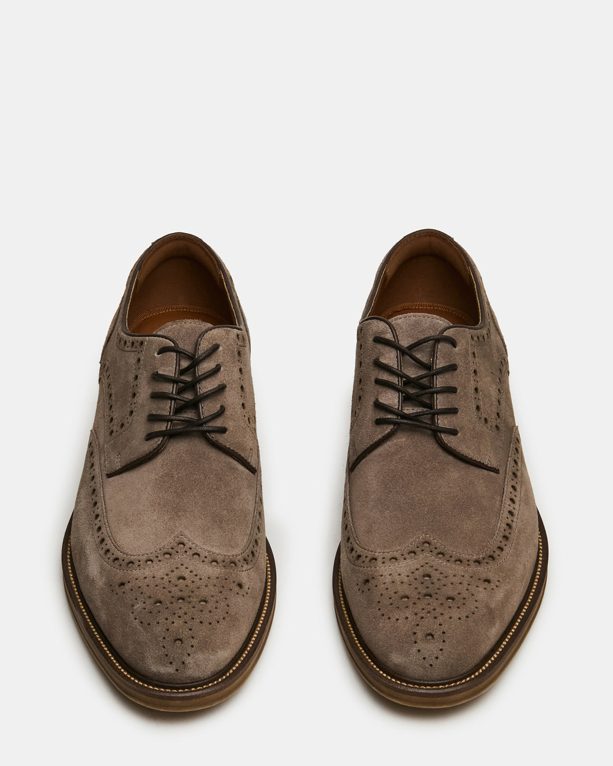 ESTEBAN Grey Lace-Up Perforated Oxford Men's Dress Shoe