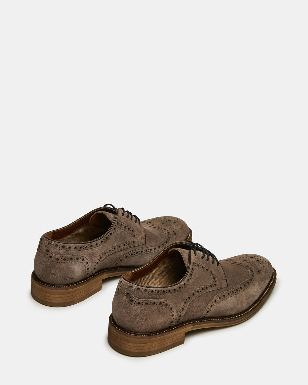 ESTEBAN Grey Lace-Up Perforated Oxford Men's Dress Shoe