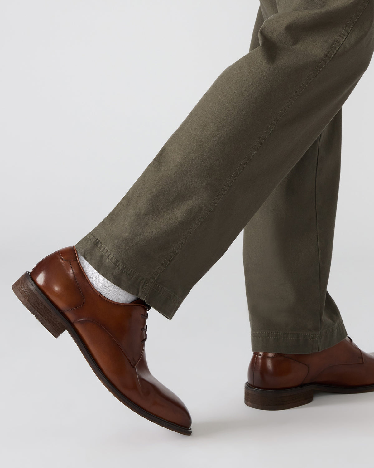 LELAND Tan Leather Lace-Up Men's Dress Shoe