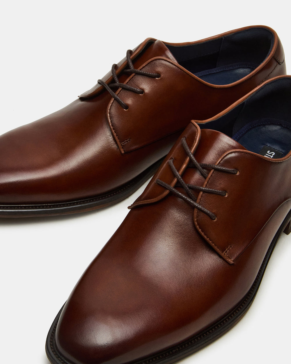 LELAND Tan Leather Lace-Up Men's Dress Shoe