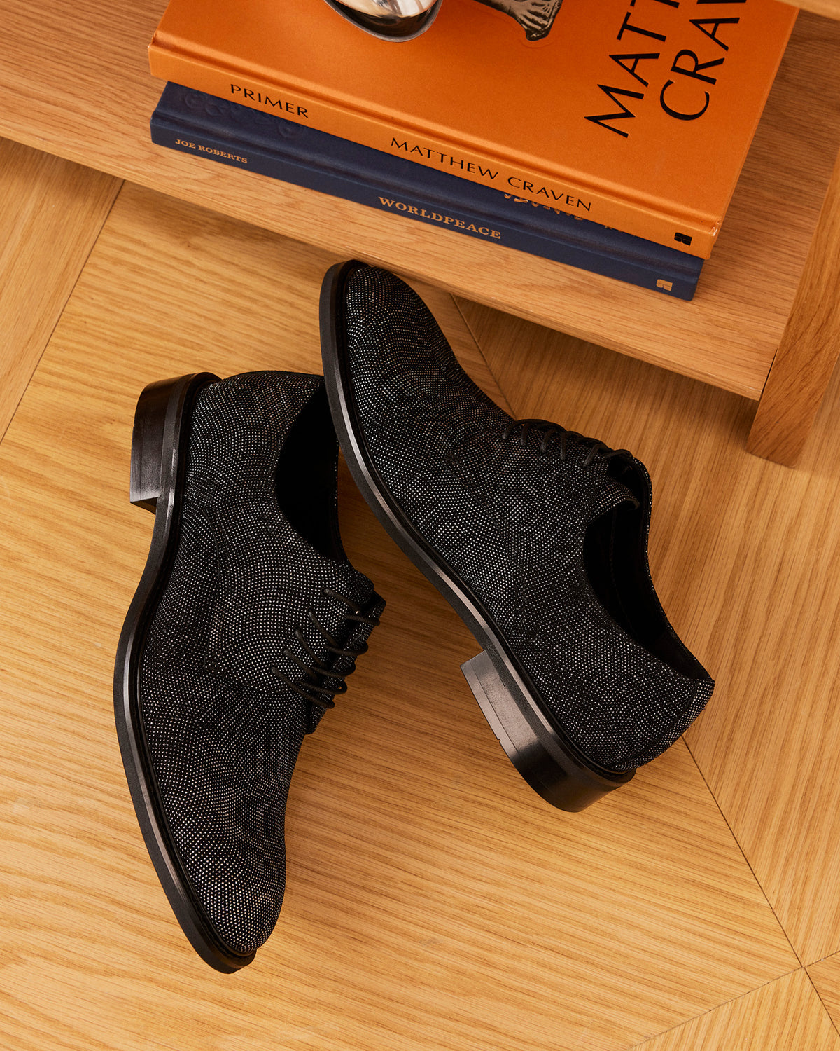 HADAR Silver Lace-Up Oxford Dress Shoe | Men's Dress Shoes