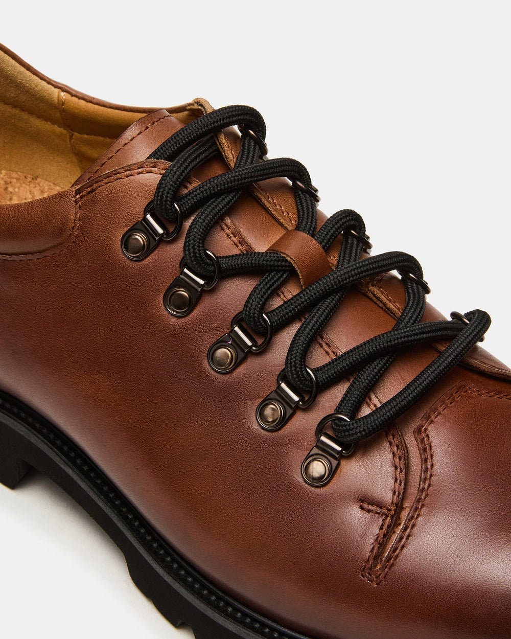 TURBO Dark Tan Lace-Up Dress Shoe