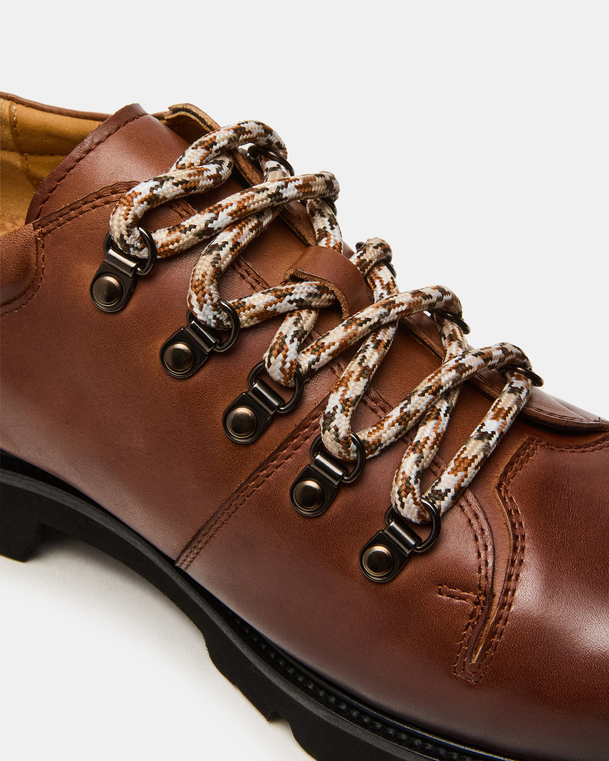 TURBO Dark Tan Lace-Up Dress Shoe