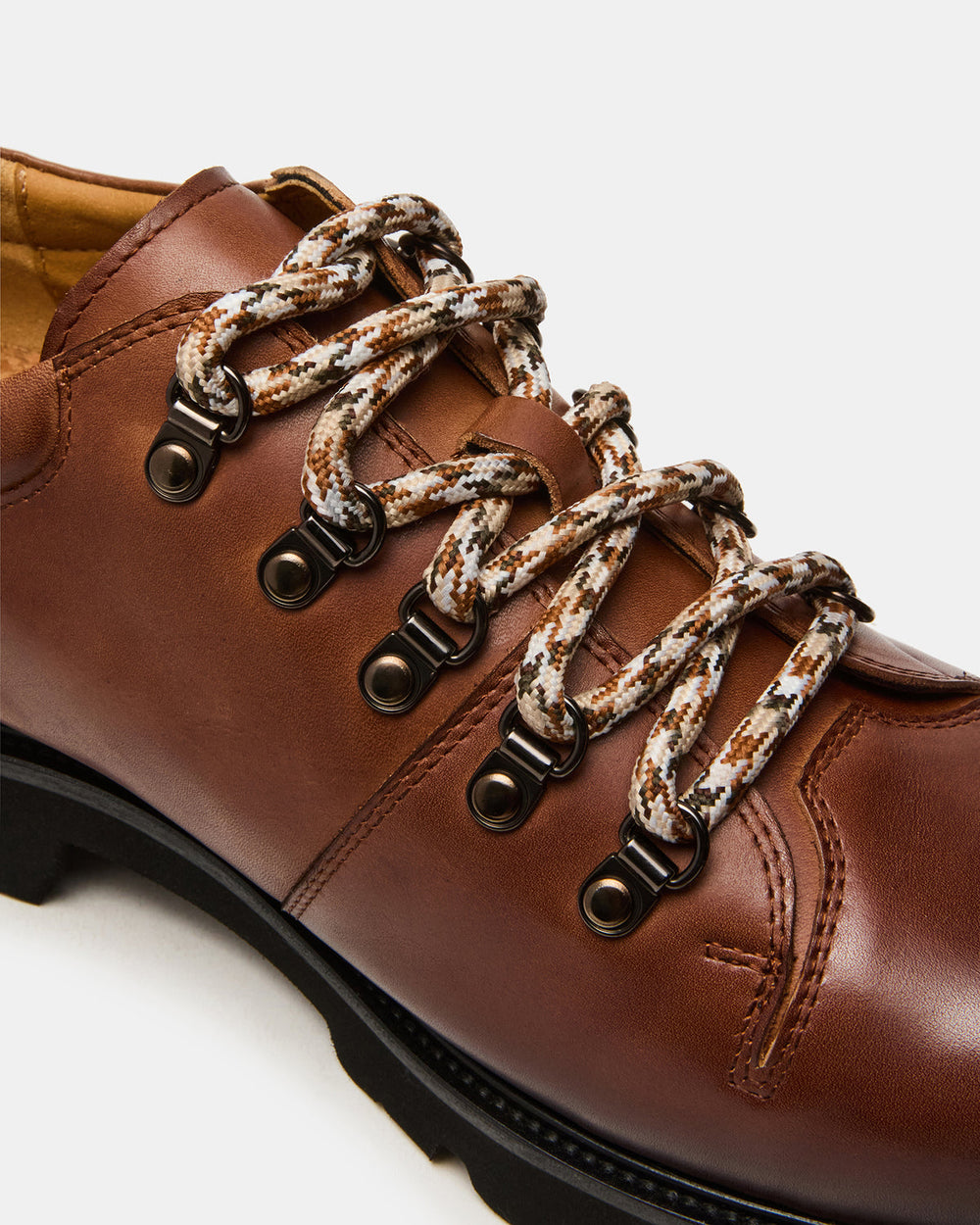 TURBO Dark Tan Lace-Up Dress Shoe