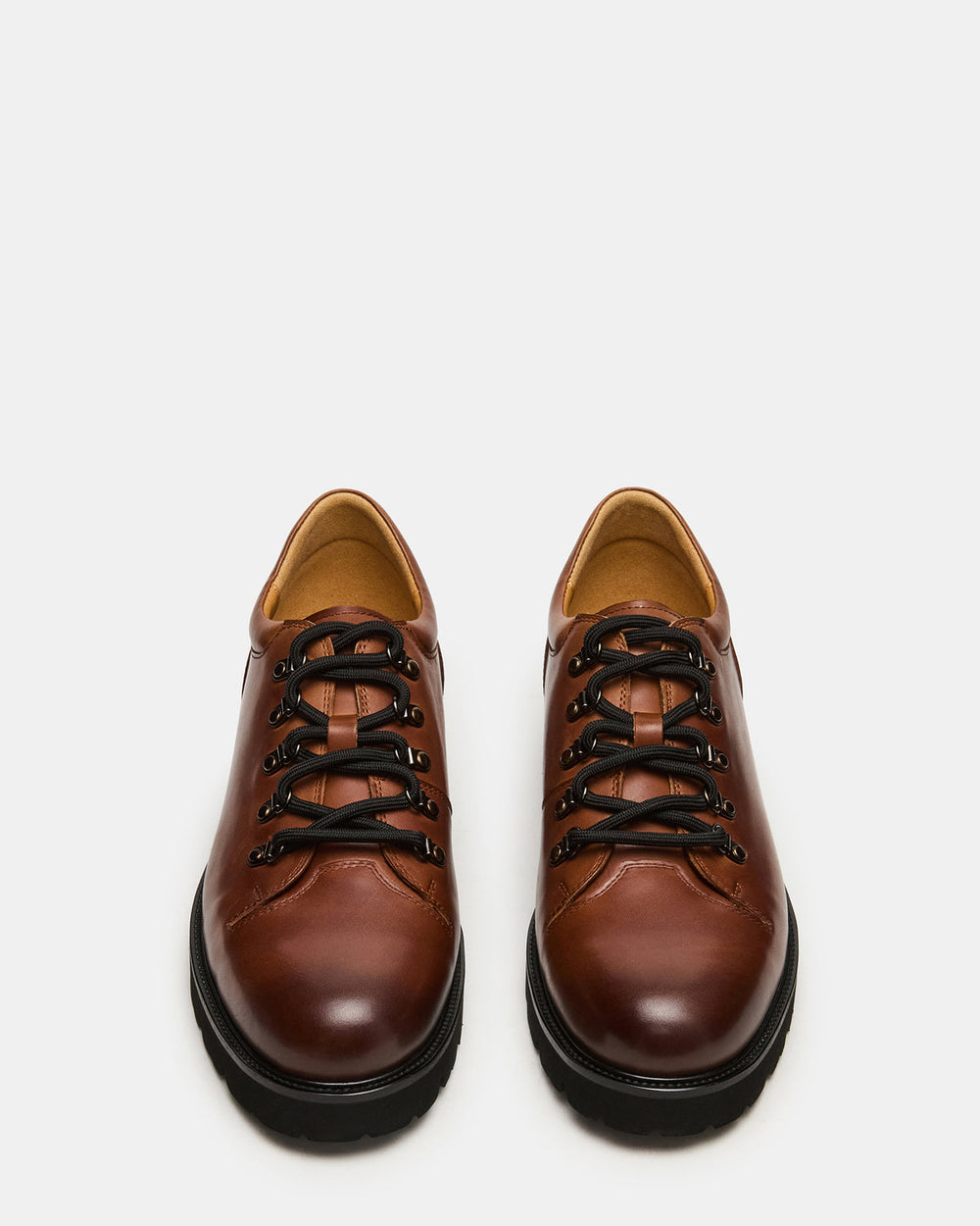 TURBO Dark Tan Lace-Up Dress Shoe