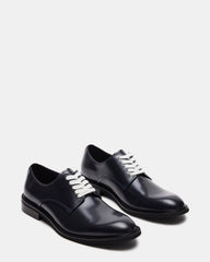 HADAR Navy Box Leather Lace-Up Oxford Dress Shoe | Men's Dress Shoes