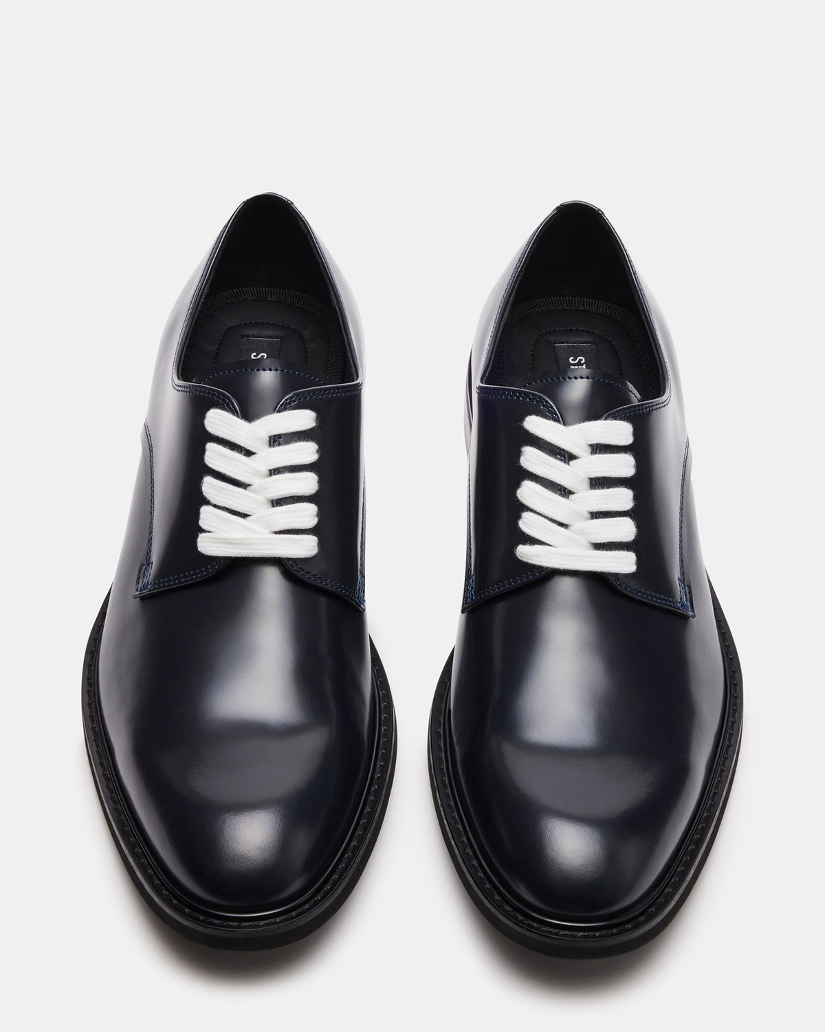 HADAR Navy Box Leather Lace-Up Oxford Dress Shoe | Men's Dress Shoes