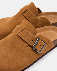 WILDERR Chestnut Suede Slip-On Men's Casual Clog