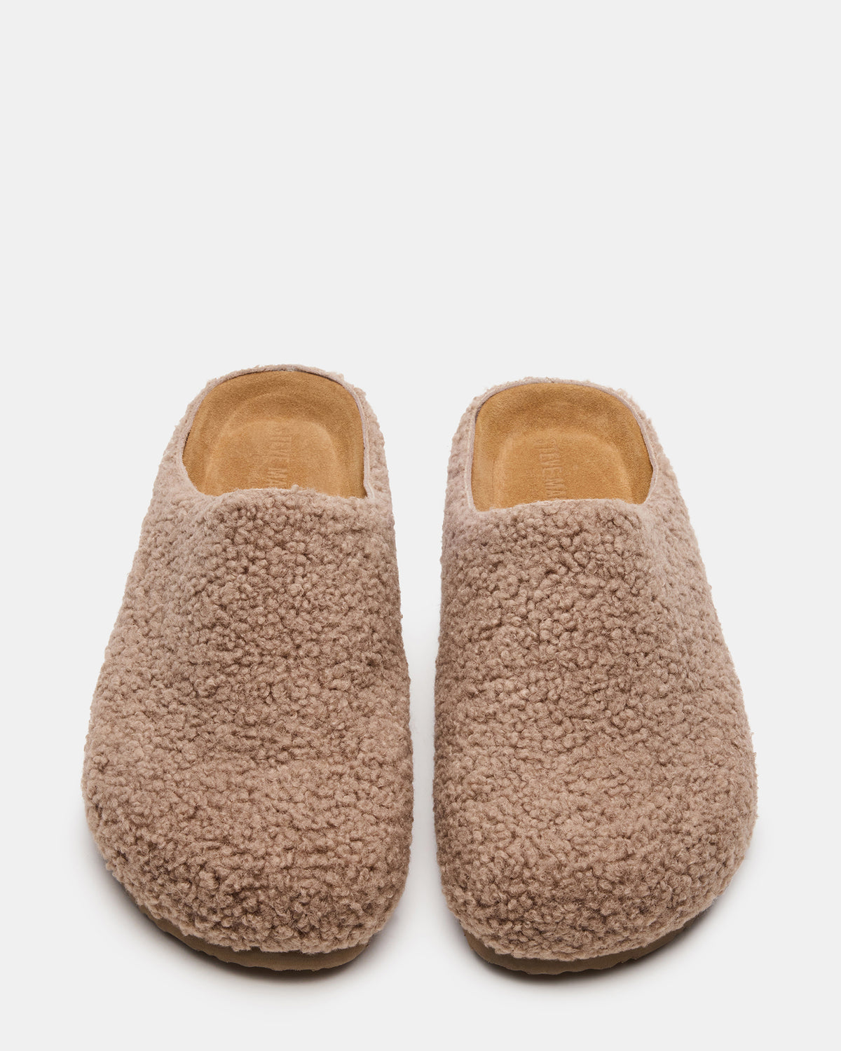 WENDELIN Taupe Faux Shearling Footbed Slip-On Men's Casual Clog