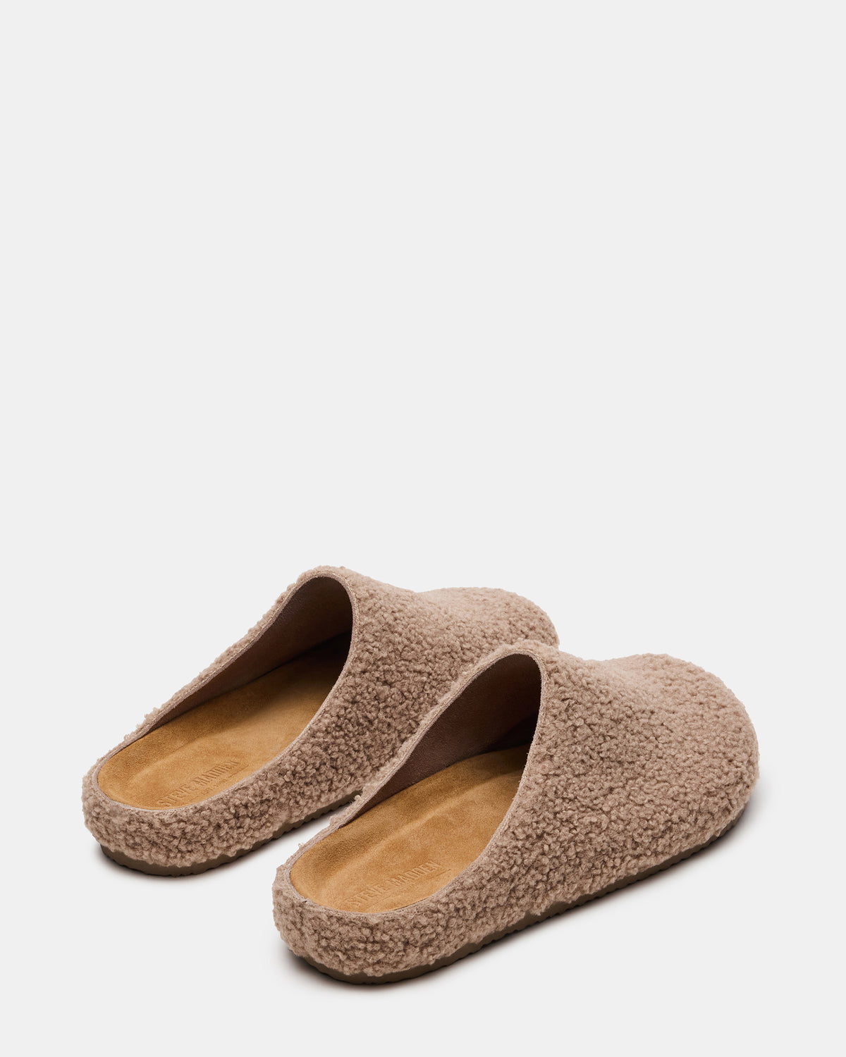WENDELIN Taupe Faux Shearling Footbed Slip-On Men's Casual Clog