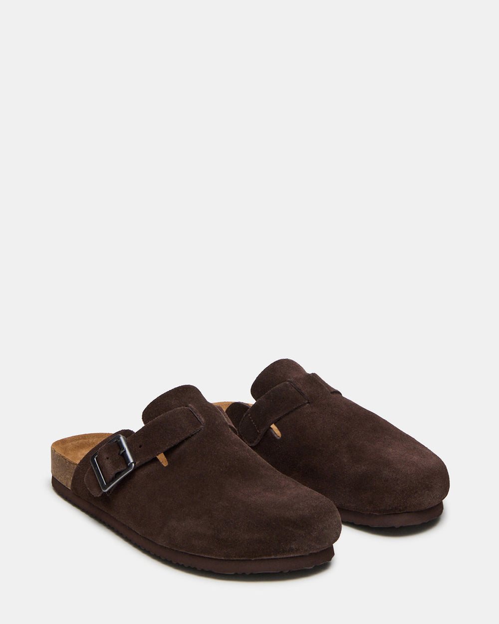 WILDERR Chocolate Brown Suede Slip-On Men's Casual Clog