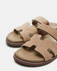 MAIVEN Taupe Suede Men's Fisherman Sandal