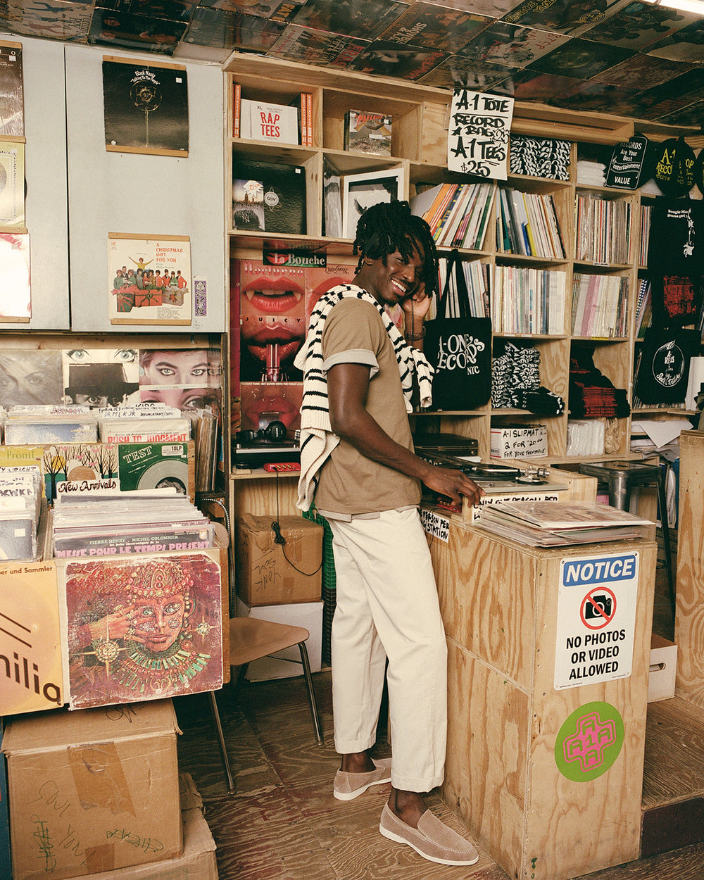 LINUX Beige Suede Slip-On Men's Casual