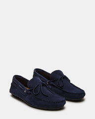 AMALFI Navy Suede Slip-On Men's Casual Loafer