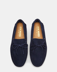 AMALFI Navy Suede Slip-On Men's Casual Loafer