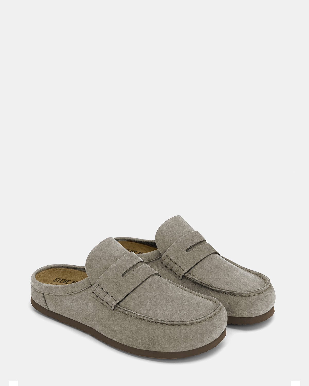 WYATT Taupe Suede Slip-On Clog Men's Casual