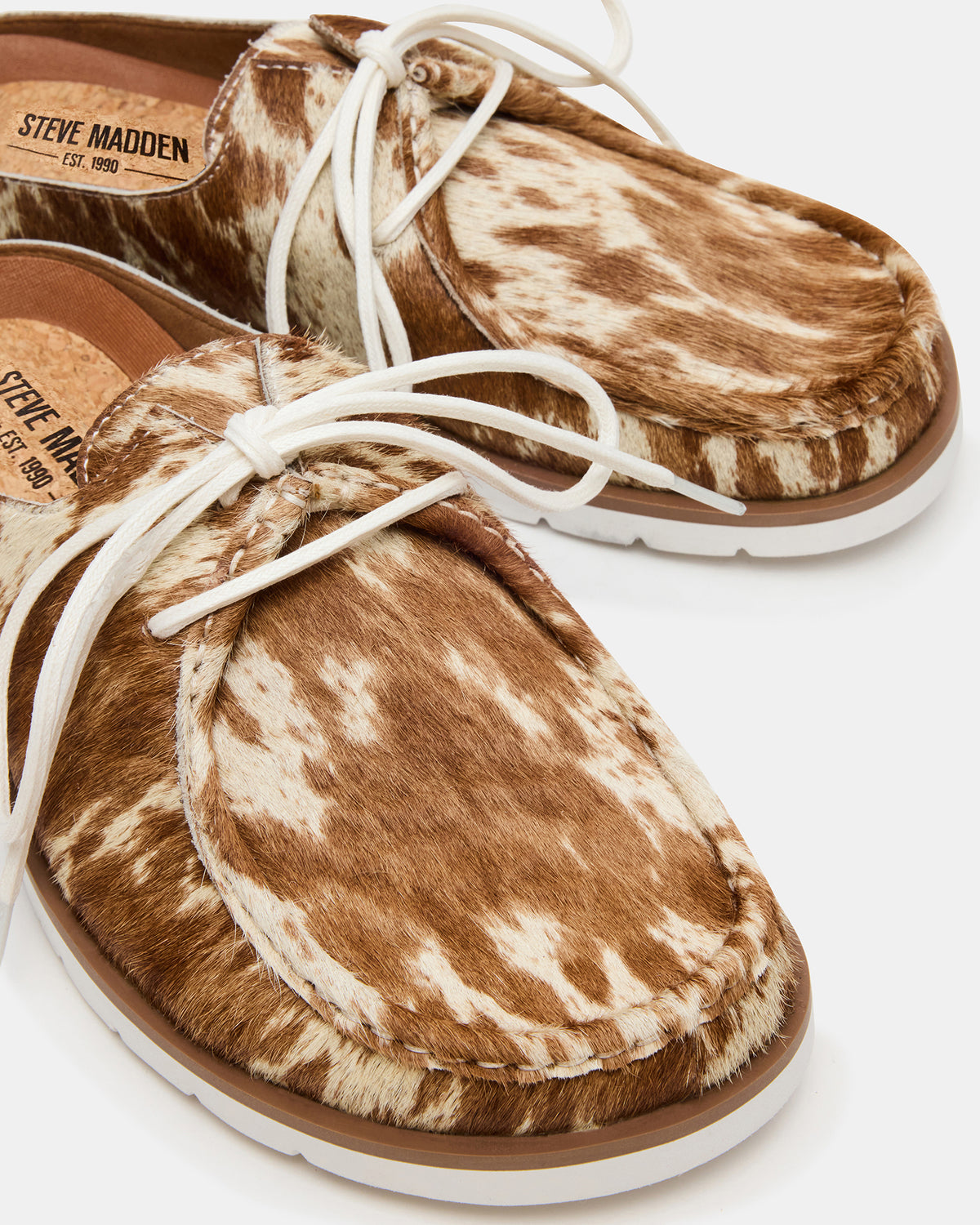 SAILOR Brown White Slip-On Laces Footbed Men's Casual Shoe