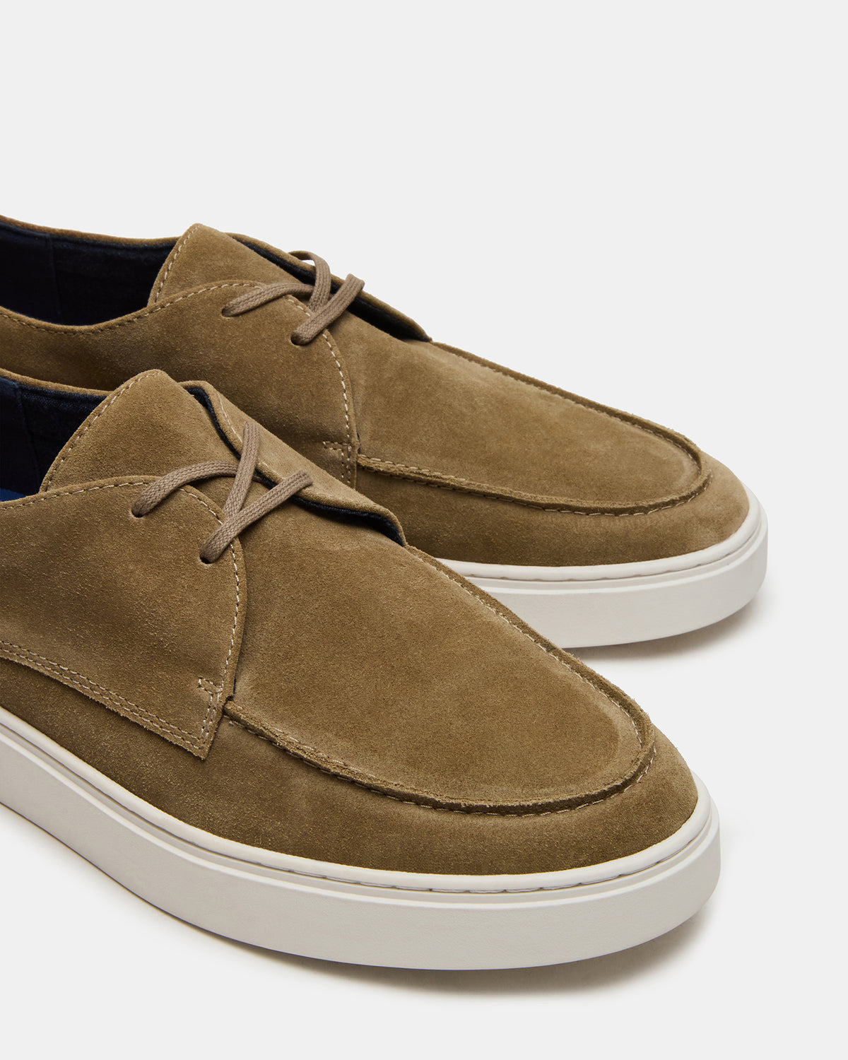 FRANKK Taupe Suede Lace-Up Men's Casual Shoe