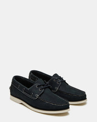 ZEPHYR Navy Slip-On Men's Boat Shoe Loafer