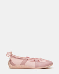 Kids' MEARA Blush Low-Top Lace-Up Girls' Sneaker