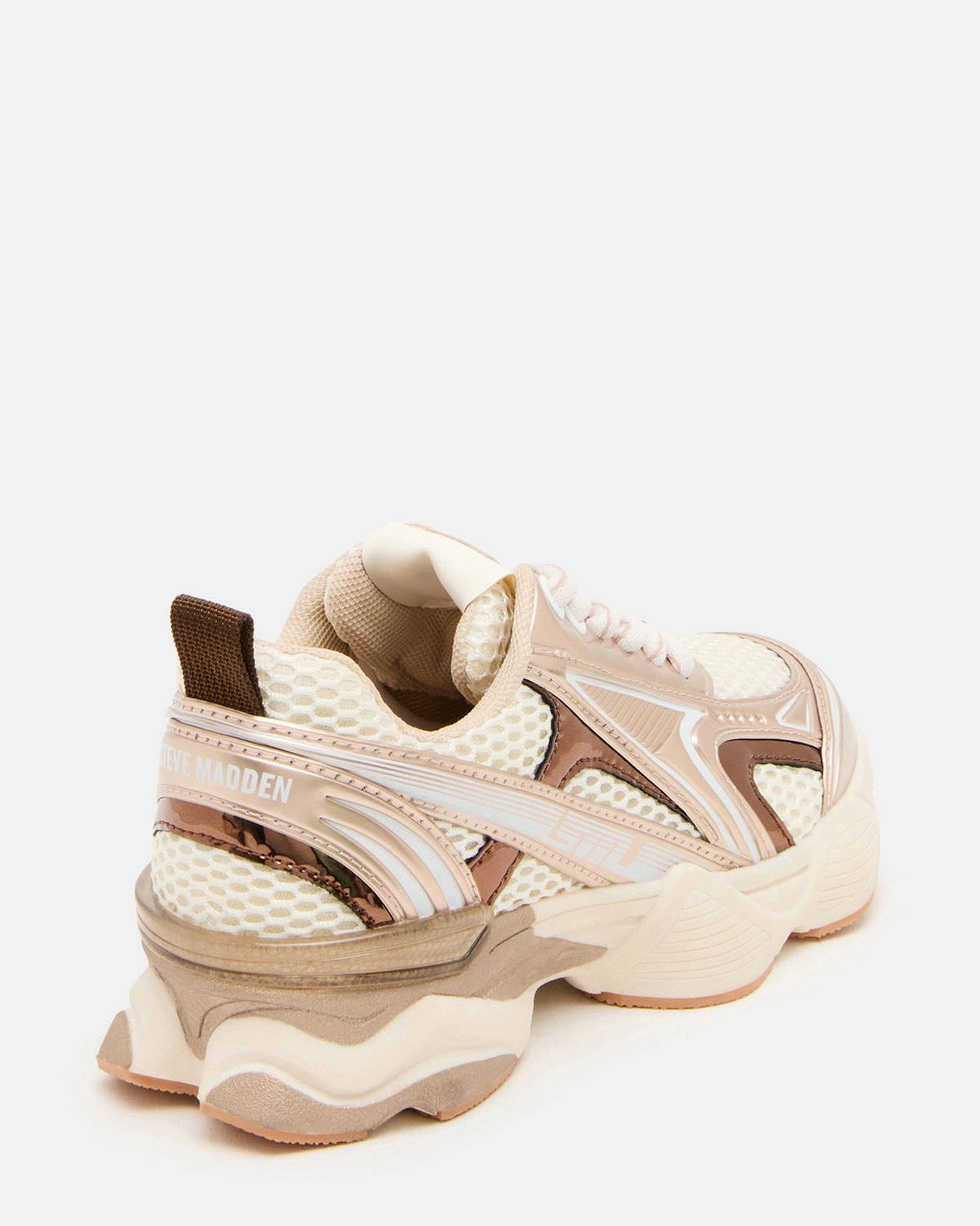 Kids' SPEDSTR Rose Gold Low-Top Lace-Up Girls' Sneaker