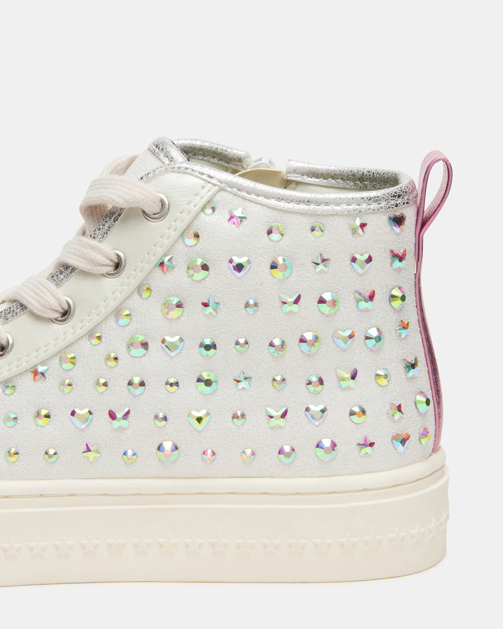 Kids' LAURISA White Multi High-Top Lace-Up Girls' Sneaker