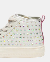 Kids' LAURISA White Multi High-Top Lace-Up Girls' Sneaker