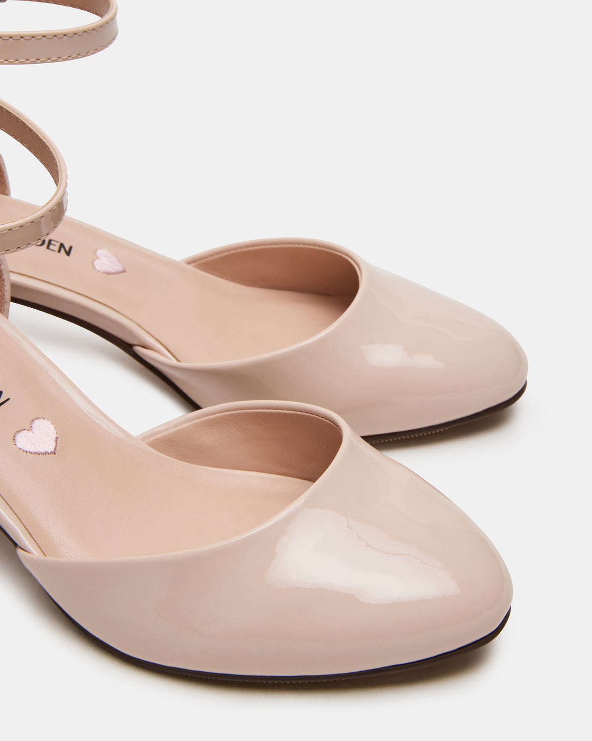 Kids' PRETTYY Blush Patent Girls' Block Heel