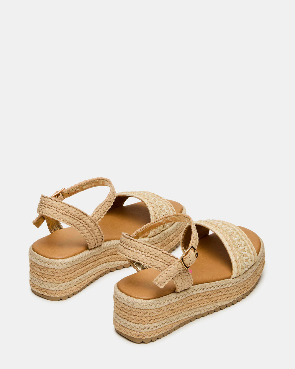 Kids' KIKO Natural Platform Raffia Wedge Girls' Sandal