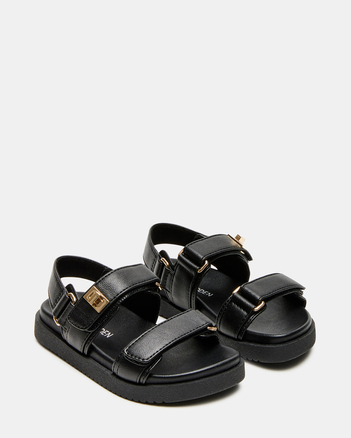 Toddlers' MONA Black Girls' Flatform Sandal