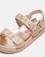 Kids' MONA Gold Multi Girls' Flatform Sandal
