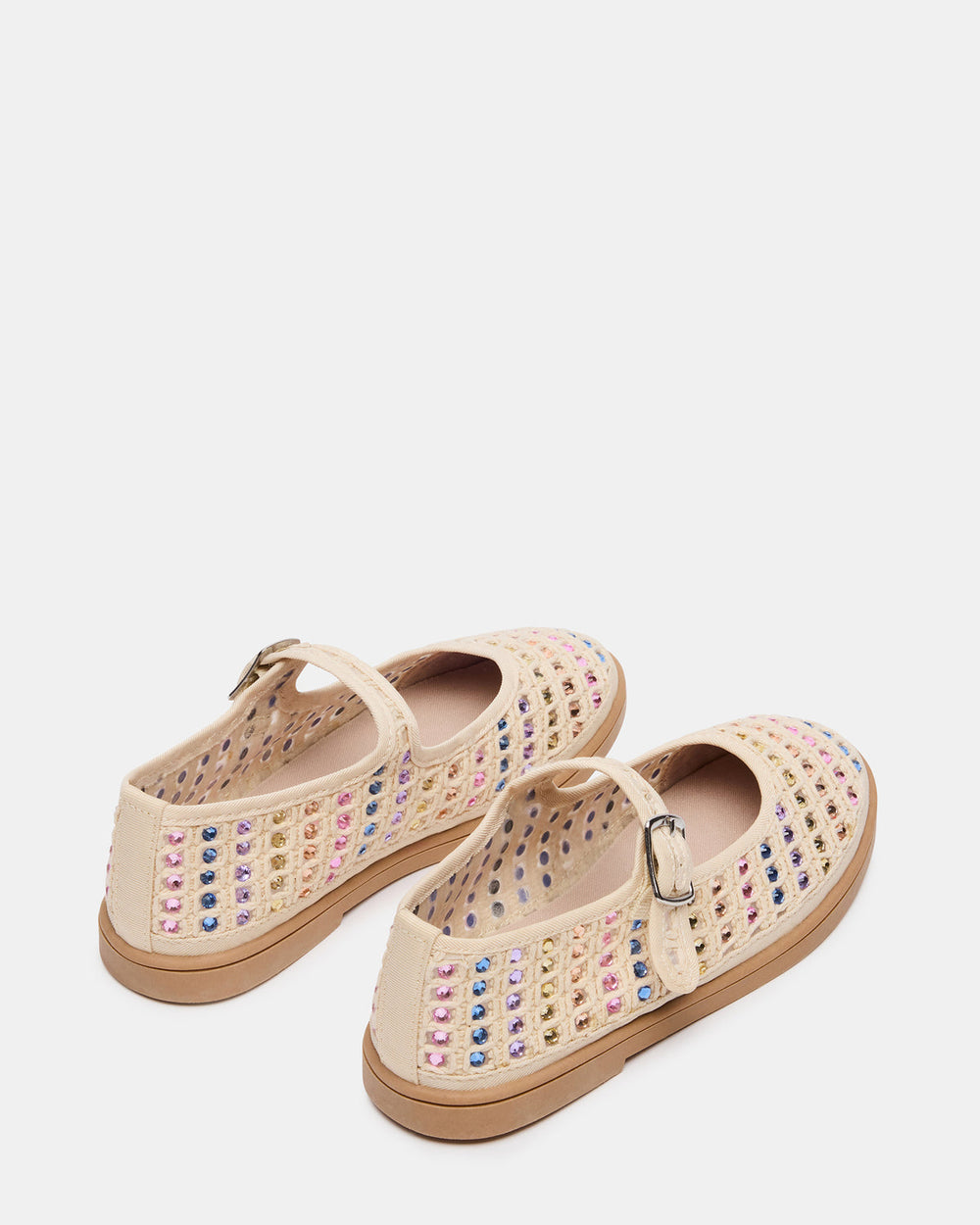 Kids' ROREE Natural Rhinestones Girls' Mary Jane Flats