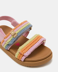 Toddlers' MONA Pastel Multi Girls' Flatform Sandal