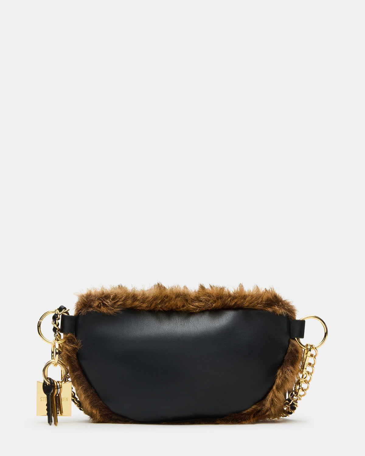 WYLDER Bag Brown Faux Fur Crossbody Women's Belt Handbag