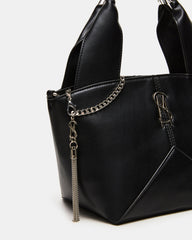 VIV Bag Black/Silver Top-Handle Hardware Embellished Handbag