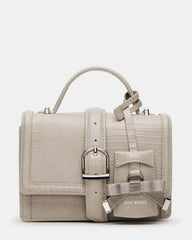 CLARK Bag Light Grey Structured Top-Handle Mini Handbag