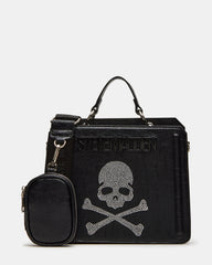 EVELYN Skull Bag Black Top Handle Crossbody Bag