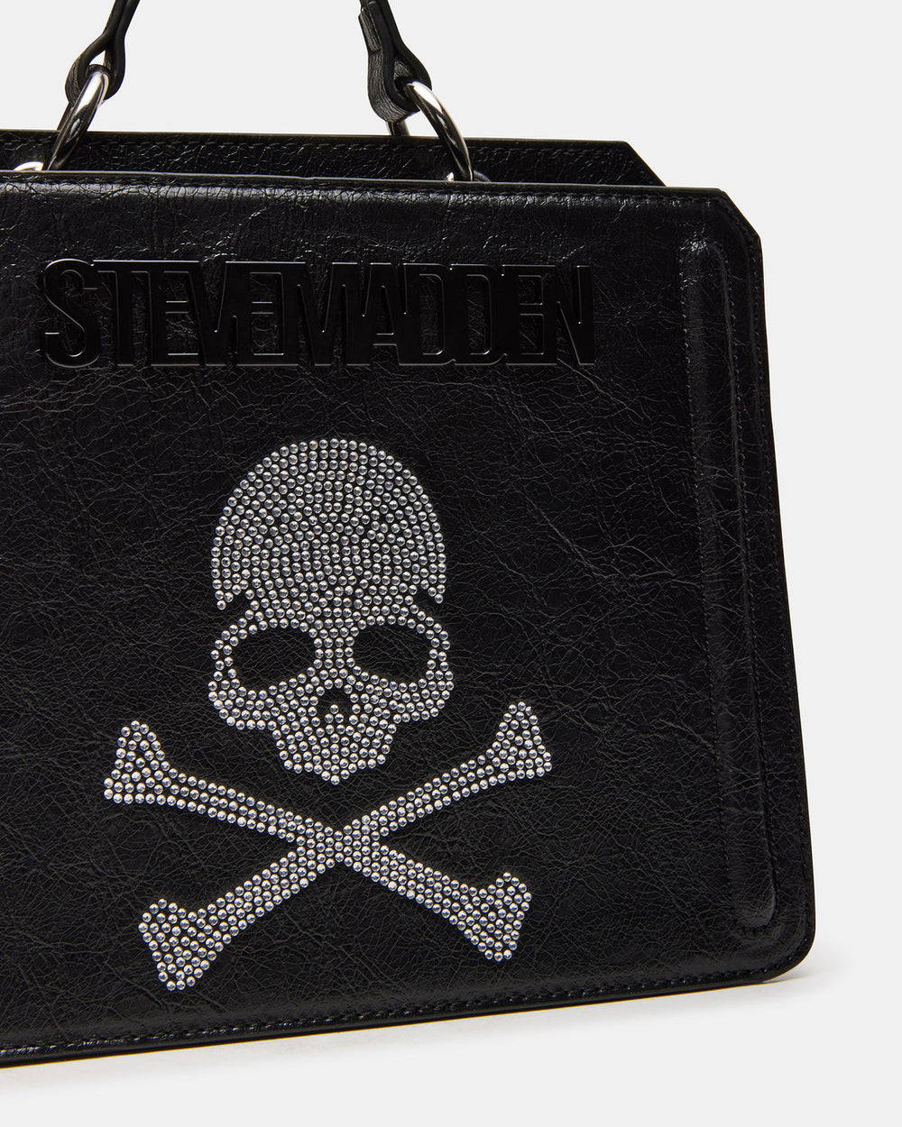 EVELYN Skull Bag Black Top Handle Crossbody Bag