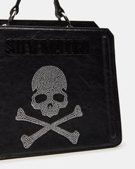 EVELYN Skull Bag Black Top Handle Crossbody Bag