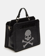 EVELYN Skull Bag Black Top Handle Crossbody Bag