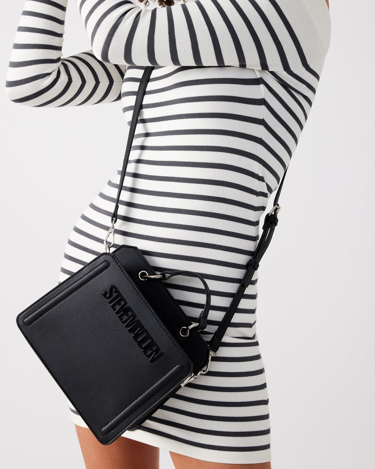 EVELYN Skull Bag Black Top Handle Crossbody Bag