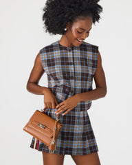 ELLOISE Bag Cognac Structured Mini Crossbody Handbag