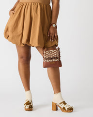 ARDA Cognac Multi Women's Crossbody Pouch Handbag