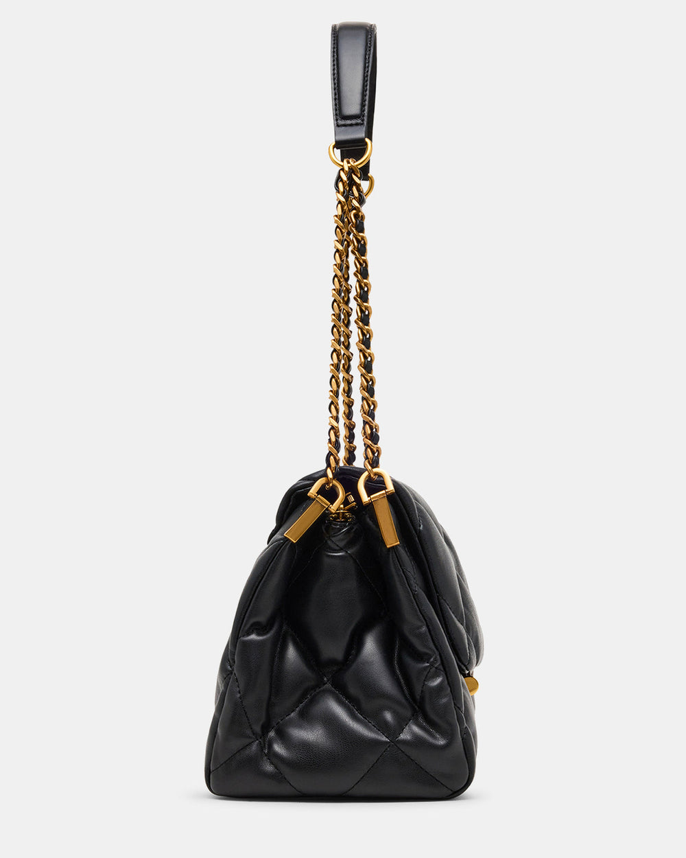 COLETTE Bag Black/Gold Quilted Chain Shoulder Handbag