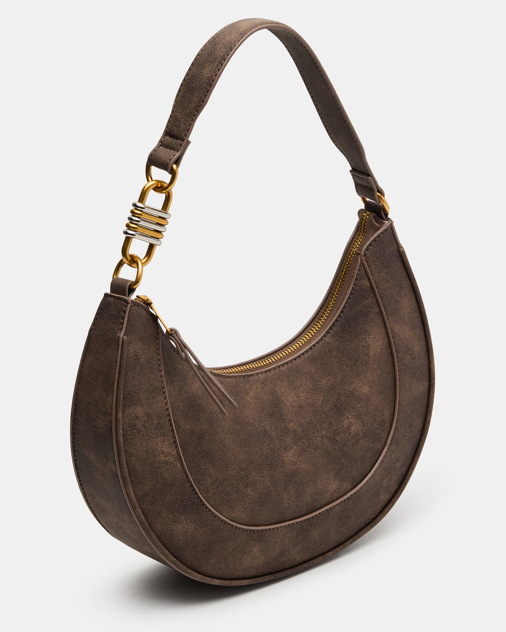 LOHAN Bag Brown Structured Hobo Shoulder Handbag